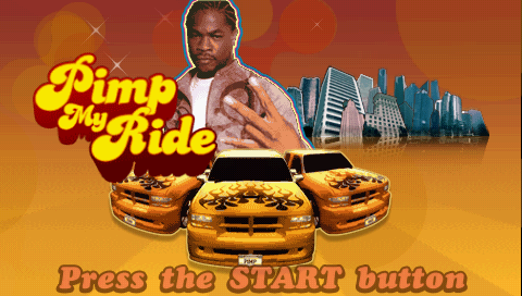Pimp My Ride title screen for PSP